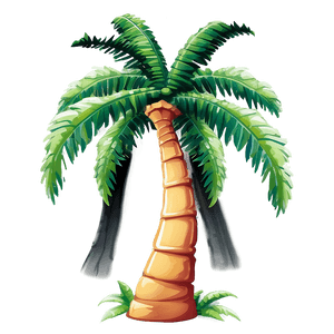 Cartoon Palm Tree PNG 04292024 PNG image with transparent background