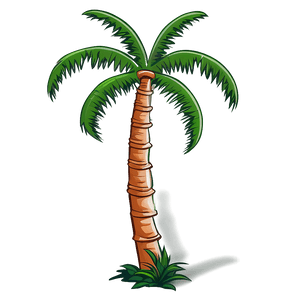 Cartoon Palm Tree PNG 23 PNG image with transparent background