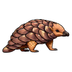 Cartoon Pangolin Character Png Eng52 PNG Image