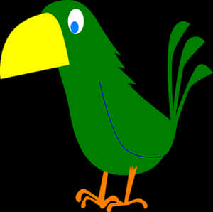 Cartoon Parrot Profile PNG image with transparent background