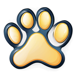 Cartoon Paw Print PNG gfk PNG image with transparent background