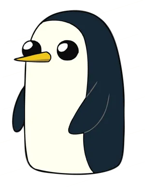 Cartoon Penguin Adventure PNG Image