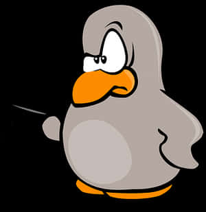 Cartoon Penguin Character PNG image with transparent background