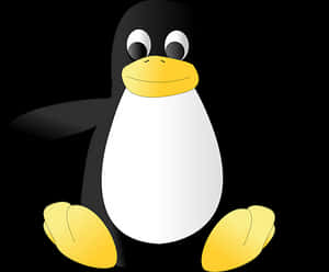 Cartoon Penguin Graphic PNG with transparent background