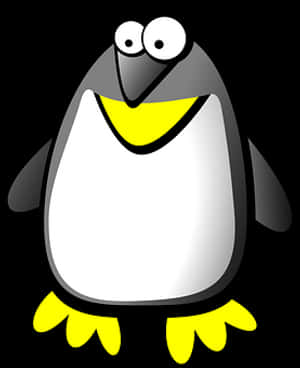 Cartoon Penguin Graphic PNG with transparent background