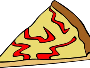 Cartoon Pepperoni Pizza Slice Clipart PNG Image