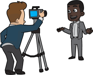 Being Filmed Cartoon, HD Png Download PNG with transparent background