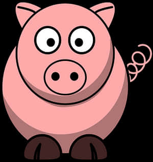 Cartoon Pig Illustration PNG image with transparent background