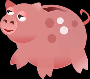 Cartoon Pig Illustration PNG image with transparent background