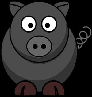 Cartoon Pig Vector Illustration PNG image with transparent background