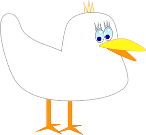 Cartoon Pigeon Standing PNG Image