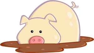 Pig Mud Scalable Vector Graphics Clip Art - Scalable Vector Graphics, HD Png Download PNG with transparent background
