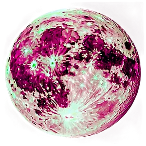 Cartoon Pink Moon Image Png Oiy PNG Image