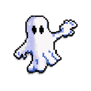 Cartoon Pixelated Ghost Png Ldc12 PNG Image