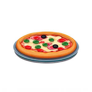 Cartoon Pizza In Oven Png Bde PNG Image