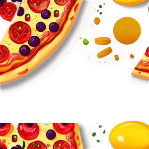 Cartoon Pizza Slice Waving Png 06272024 PNG Image