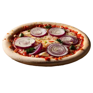 Cartoon Pizza With Onion Png 32 PNG Image