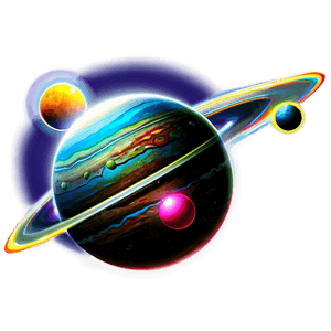 Cartoon Planets PNG odj35 PNG
