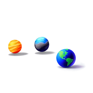 Cartoon Planets Png Wrm PNG Image