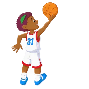 Cartoon Playing Basketball Png Pwf PNG Image