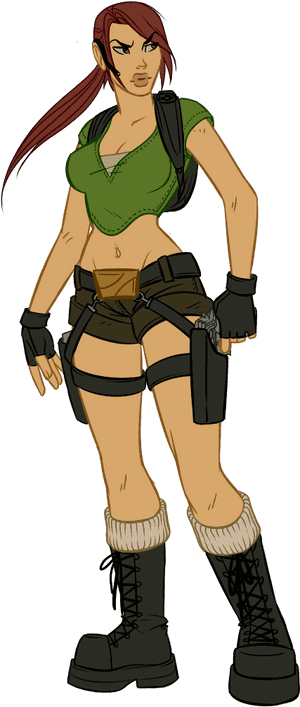 Cartoon , Png Download - Tomb Raider Kartun, Transparent Png PNG image with transparent background