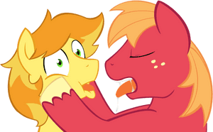 Acstlu, Big Macintosh, Braeburn, Braemac, Drool, Earth - Cartoon, HD Png Download PNG image with transparent background