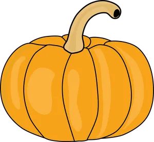 Cartoon Pumpkin Illustration PNG Image