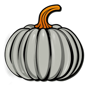 Cartoon Pumpkin Outline Illustration PNG 06202024 PNG