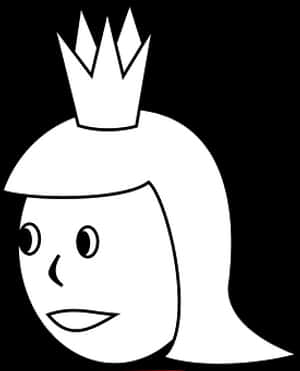 Cartoon Queen Graphic PNG image with transparent background