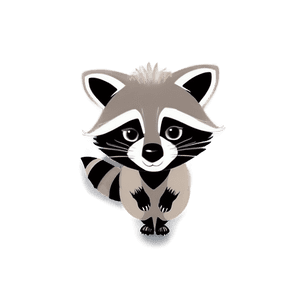 Cartoon Raccoon Character PNG tka20 PNG image with transparent background