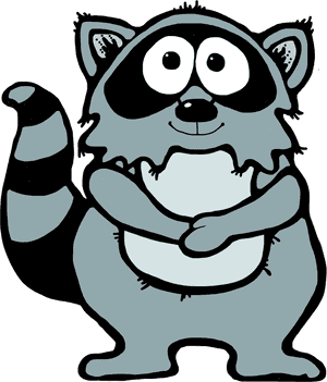 Raccoon Clip Art Submited Images - Cartoon Raccoon Free Clipart, HD Png Download PNG image with transparent background