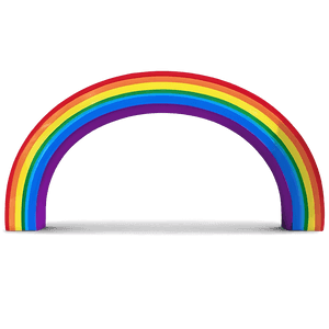 Cartoon Rainbow Graphics PNG 04292024 PNG image with transparent background