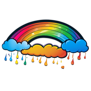 Cartoon Rainbow Graphics PNG rpb39 PNG image with transparent background