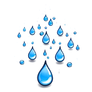 Cartoon Raindrop Png Qbm64 PNG Image