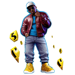 Cartoon Rapper Figure PNG 06112024 PNG image with transparent background