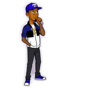Cartoon Rapper Figure PNG 12 PNG image with transparent background