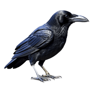 Cartoon Raven PNG mrf35 PNG image with transparent background