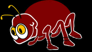 Cartoon Red Bug Character PNG image with transparent background