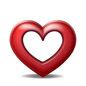 Cartoon Red Heart Emoji Png Lus53 PNG Image