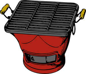 Grill, Red, Barbecue, Steak, Roast, Charcoal, Cook - Grill Clip Art, HD Png Download PNG with transparent background