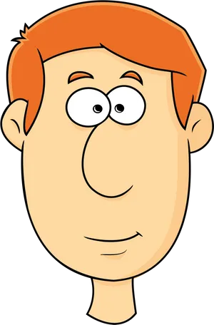 Cartoon Redhead Man Clipart PNG Image