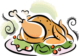 Transparent Thanksgiving Dinner Png - Clip Art Turkey Dinner, Png Download PNG with transparent background