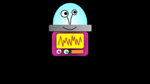 Cartoon Robot Egg Head PNG with transparent background