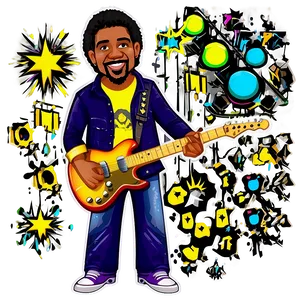 Cartoon Rock Star Png Mwv PNG Image