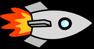 Cartoon Rocket Clipart PNG image with transparent background