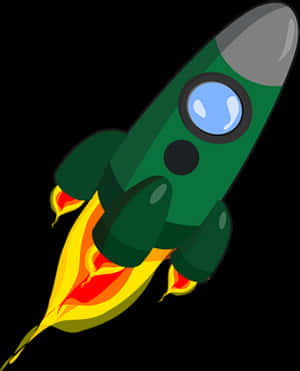 Cartoon Rocket Illustration PNG image with transparent background