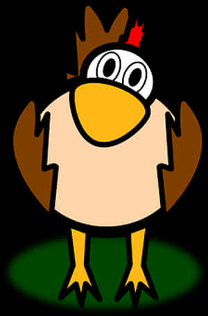 Cartoon Rooster Illustration PNG image with transparent background