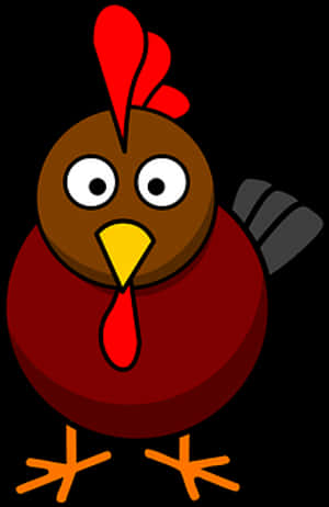 Cartoon Rooster Illustration PNG image with transparent background