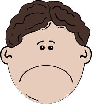 Sad Boy Clipart - Sad Boy Face Clipart, HD Png Download PNG with transparent background
