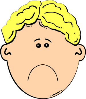 Sad Boy Svg Clip Arts - Boy Sad Face Clipart, HD Png Download PNG image with transparent background